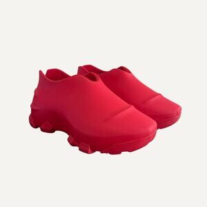 Size 9 - Givenchy Men's Red Monumental Rubber Mallow Sneaker